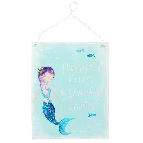 Mermaid Kisses Metal Wall Plaque