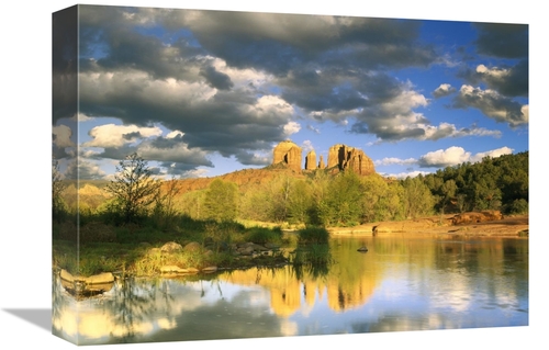 Global Gallery GCS-397153-1216-142 12 x 16 in. Cathedral Rock Reflecte