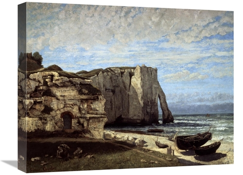 Global Gallery GCS-277131-22-142 22 in. Cliffs of Etretat After a Stor