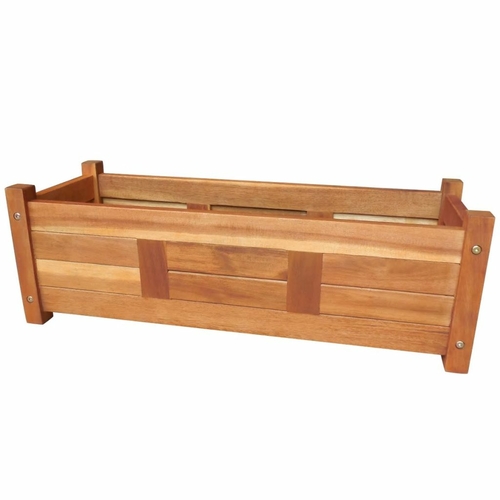 Garden Raised Bed Acacia Wood 19.7"x9.8"x9.8"