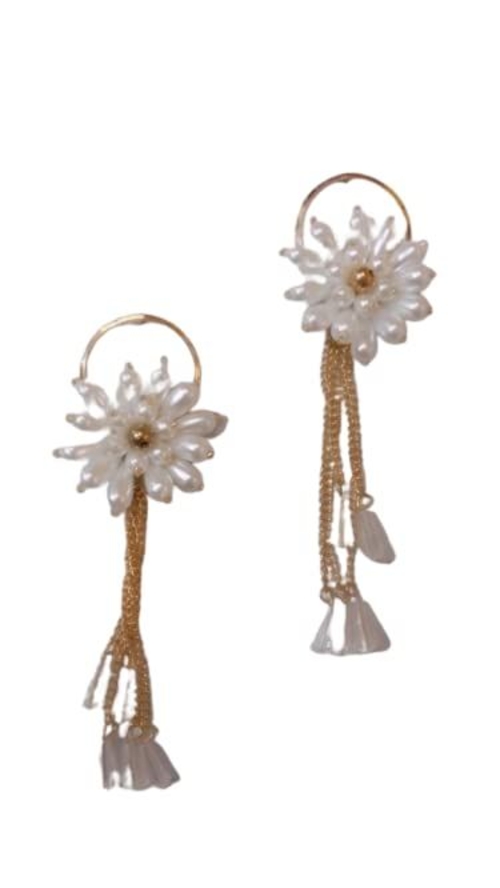 Fashion Earrings for Woman & Girls (White)