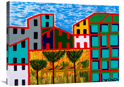 Global Gallery GCS-480354-2432-142 24 x 32 in. Three Trees Art Print -