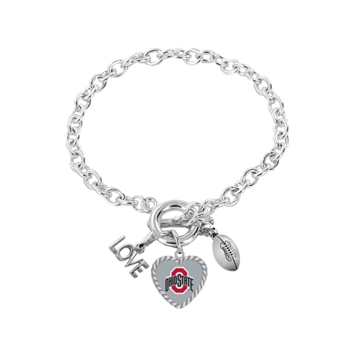 Ohio State Buckeyes Bracelet Charmed Sport Love Football
