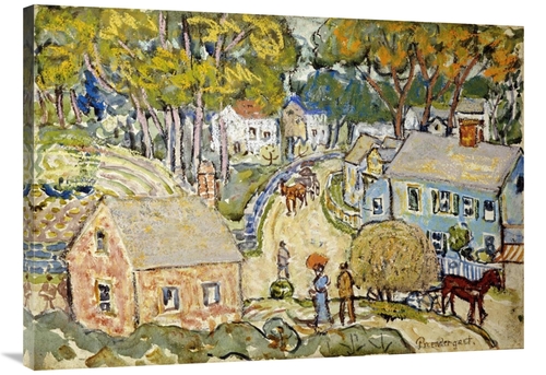 Global Gallery GCS-268415-40-142 40 in. A New England Village Art Prin