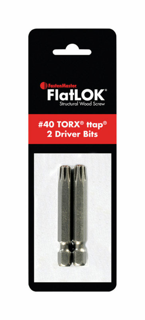 Fastenmaster 2803047 FlatLOK Torx Ttap No. 40 x 2 in. Driver Bit - Ste
