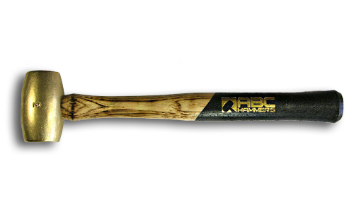 ABC Hammers ABC3BW 3 Lb. Brass Hammer With 15 In. Wood Handle