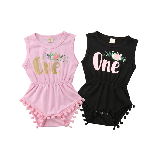 Infant Baby Girls Sleeveless Tassels Bodysuit