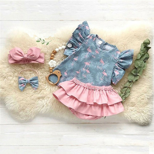 Emmababy 3Pcs Toddler Kids Baby Girl Clothes Set