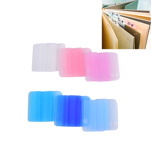 6Pcs Colourful Writing Photo Paper Clips Office