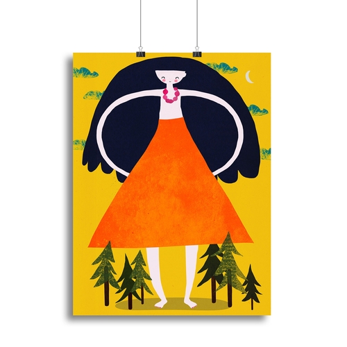 Girant Girl Canvas Print or Poster