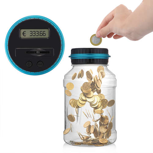 Money Saving Box Digital Coin Counting LCD Display