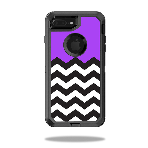 MightySkins OTDIP8PL-Purple Chevron Skin for Otterbox Defender iPhone 