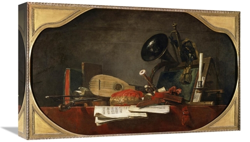 Global Gallery GCS-277079-22-142 22 in. Attributes of Music Art Print 