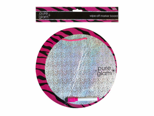 Kole Imports AE094-48 Pure Glam Wipe Off Marker Board with Marker - Pa