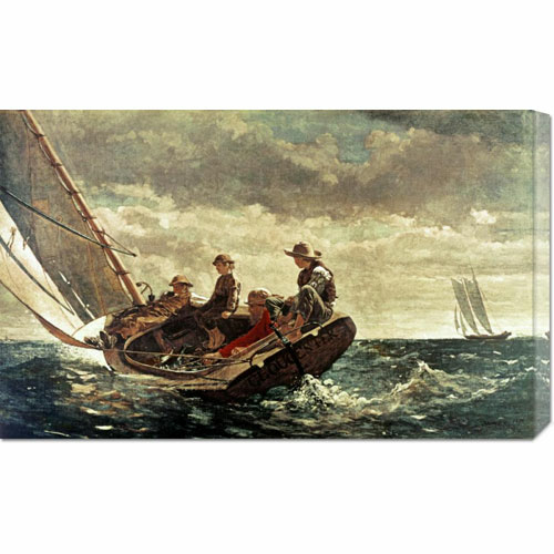 Winslow Homer 'Breezing Up' Stretched Canvas