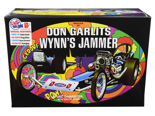 Skill 2 Model Kit Don Garlits Wynn\'s Jammer Dragster with Display