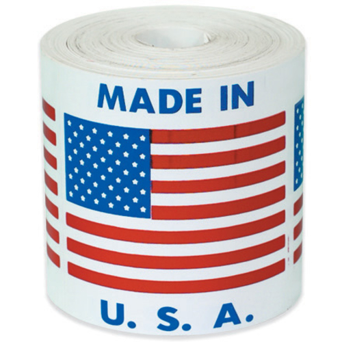 Box Partners USA304 2 in. x 2 in.- Made in U.S.A. Labels