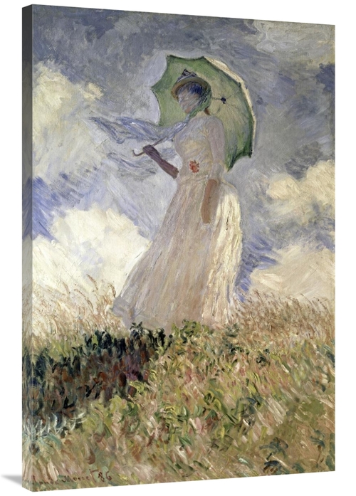 Global Gallery GCS-278750-40-142 40 in. Woman with a Parasol Turned to
