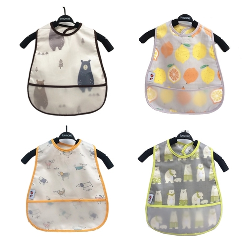 Adjustable Baby Bibs EVA Waterproof Lunch Feeding