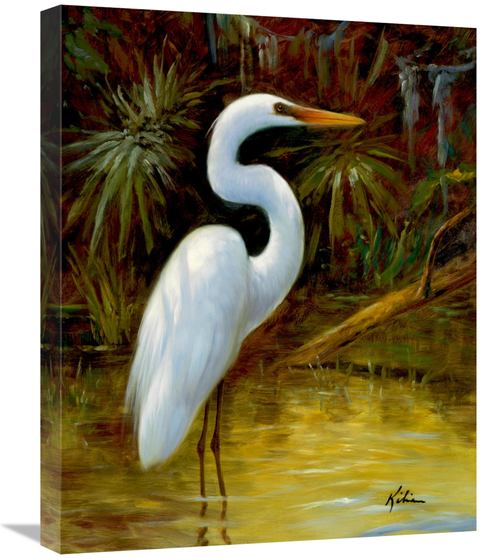 Global Gallery GCS-132584-2024-142 20 x 24 in. Tropical Egret I Art Pr