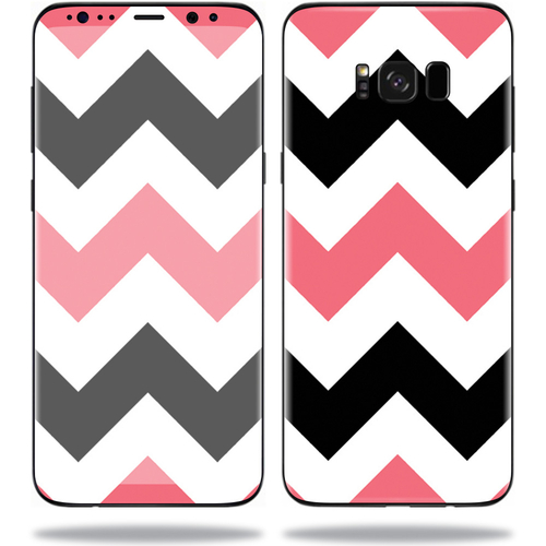 MightySkins SAGS8PL-Black Pink Chevron Skin for Samsung S8 Plus - Blac