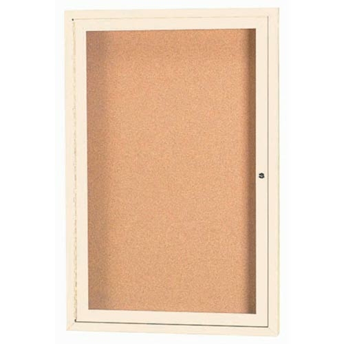 Main Aarco Products DCC3624RIIV 1-Door Illuminated Enclosed Bulletin Board  image