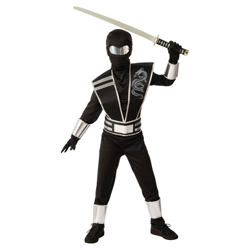 Rubies Costumes 279330 Silver Mirror Ninja Costume - Large