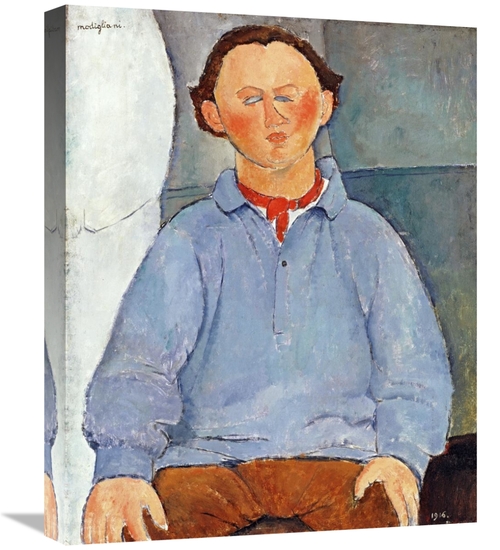 Global Gallery GCS-266889-22-142 22 in. Portrait of Sculptor Oscar Mie
