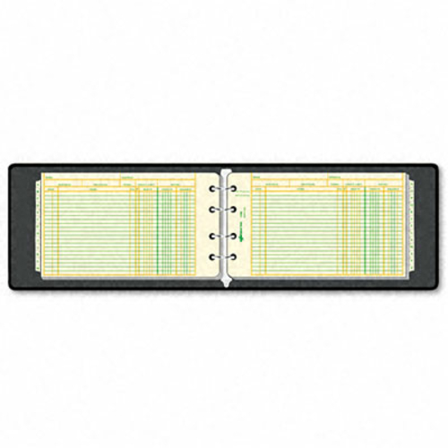 National Brand 63-453 Four-Ring Ledger Binder Kit- 100 Ledger Sheets- 