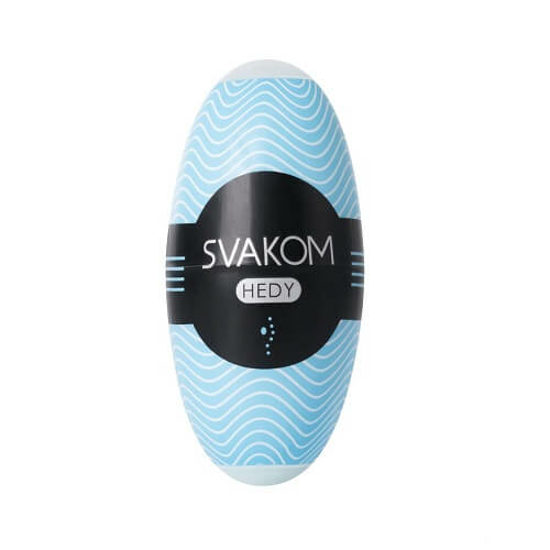 Svakom Hedy Reuseable Egg Style Male Masturbator - Blue