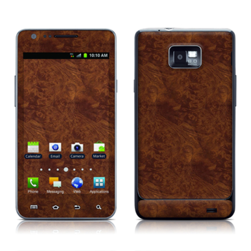 DecalGirl SGS7-DKBURL Samsung Galaxy S II i777 Skin - Dark Burlwood