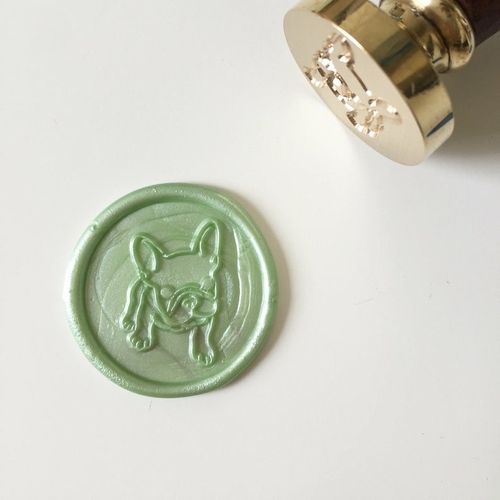 Baby French Bulldog Frenchie design Wax Seal Stamp
