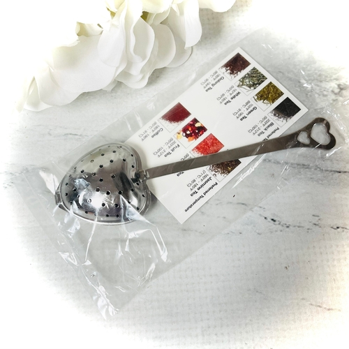 Heart Shaped Loose Leaf Tea Infuser Silver or Gold