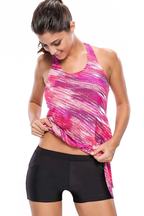 Blouson tankini with shorts online