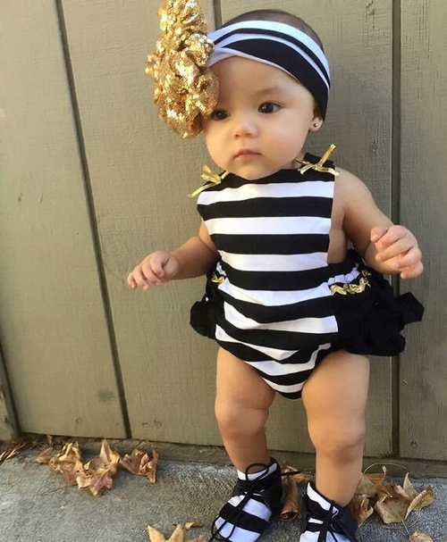 New 2016 fashion striped baby Bodysuits Newborn