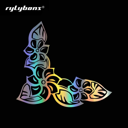 Daisy Flower Corner Border Car Stickers and