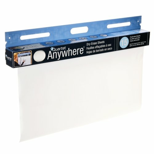 Quartet 85563 Dry-Erase Sheets- 15 Sheet Roll