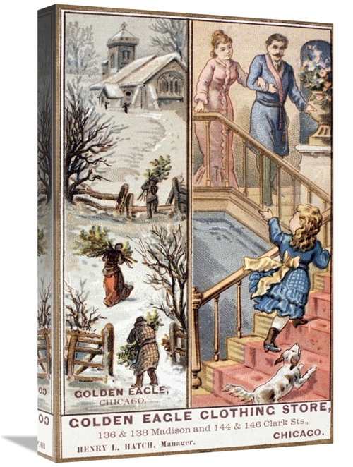 Global Gallery GCS-280864-22-142 22 in. Golden Eagle Clothing Store Ar