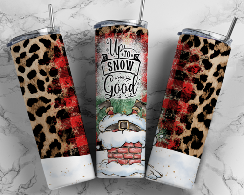 20oz Snow Good Leopard Christmas Tumbler
