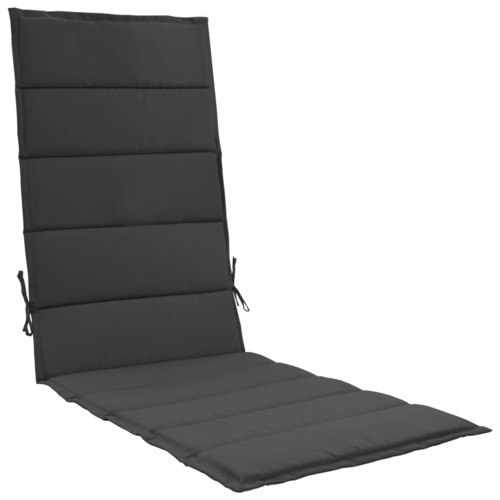 Sunlounger Cushion Anthracite 74.8"x23.6"x1.2"