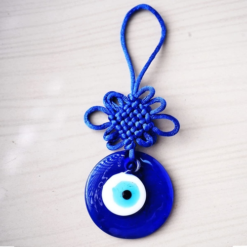 Glass Evil Eye Hanging for Home Decor Items 2 Inch