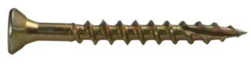 Prime Source 2GCS5 No. 8 x 2 in. Construction Wood Screw, Gold