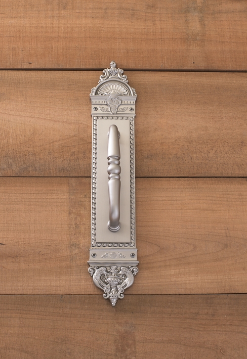 Brass Accents Inc A04-P8601-619 Lenfant Pull Handle-Plate - Satin Nick