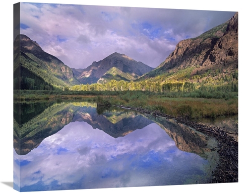 Global Gallery GCS-397069-30-142 30 in. Handies Peak Reflected in Beav