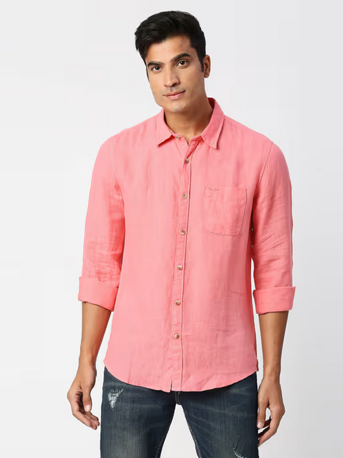 Men'S Full Sleeve Solid Cotton Blend Shirt For Men (Size-S)