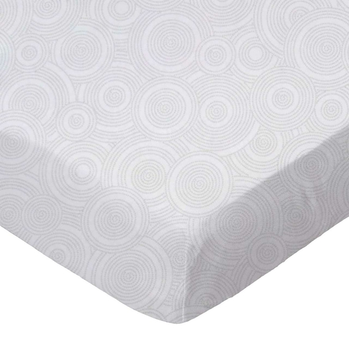 SheetWorld Fitted Cradle Sheet - 100% Cotton Woven - Grey Multi