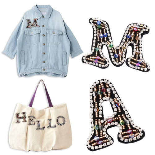 AB Colors English Alphabet Sticker Sew On