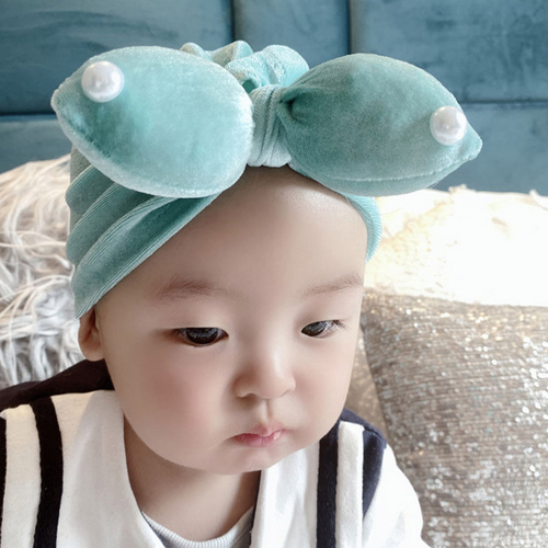 newborn hat Baby Boy Girl Solid Bow Tie Knotted