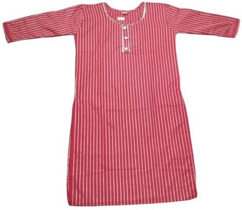 Women's Kurti Straight Regular Classy & Comfortable for Casual Wear,