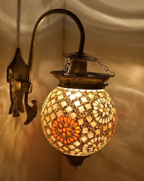 Mosaic Incandescent Wall Mount Lamp